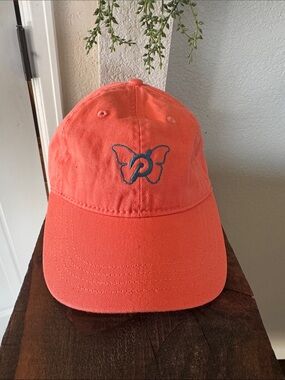Peloton Coral Butterfly Logo Baseball Cap